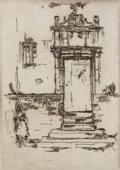 Kapeldeur, Montresor, 1888 door James Abbott McNeill Whistler